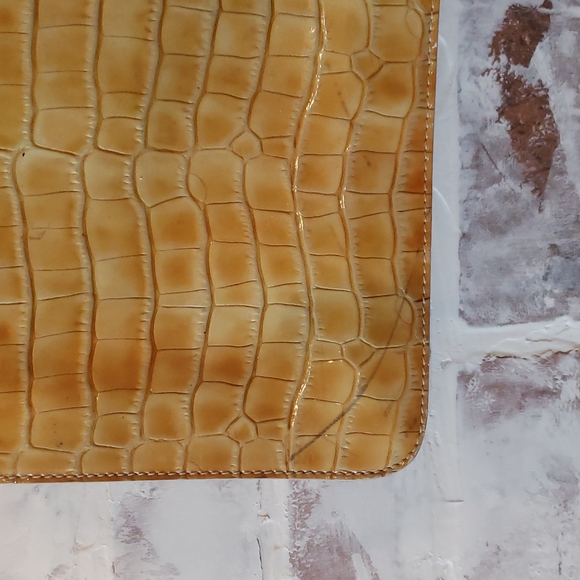 Vintage Furla Yellow Snakeskin Shoulder Bag - Picture 4 of 9